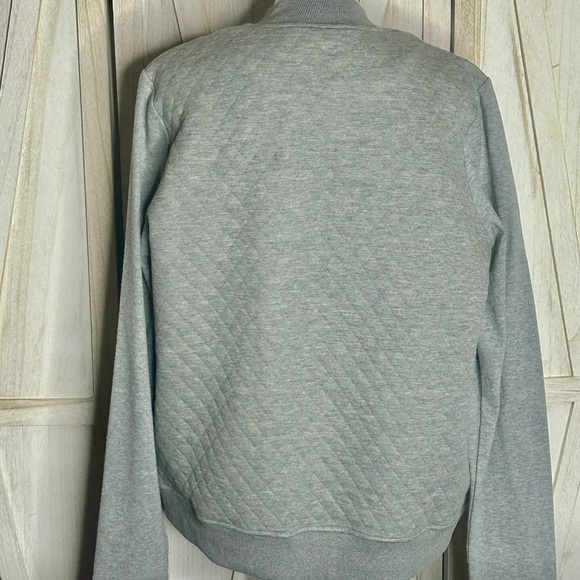 NWT Ampersand Avenue Gray Quilted Bomber Jacket size XXL comfort core sporty - Picture 4 of 11